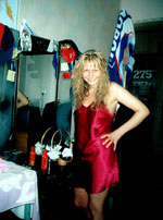 Woman in red